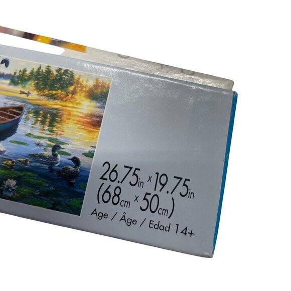 Buffalo Games 1000 Piece Darrell Bush Lakeside Morning Jigsaw Puzzle For Adults - Picture 2 of 3